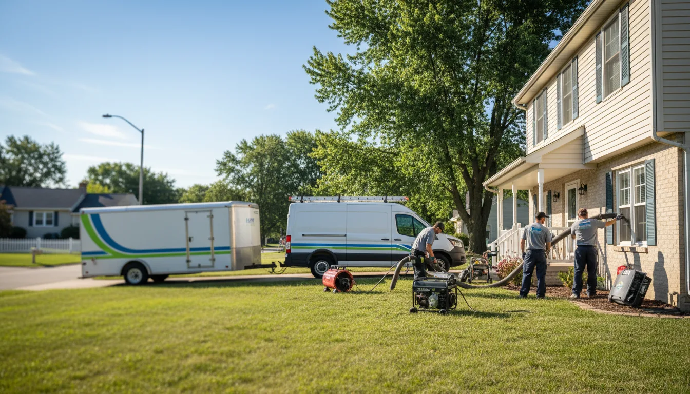 Flooded Basement Restoration And Cleanup With Repair in Canfield, OH near me